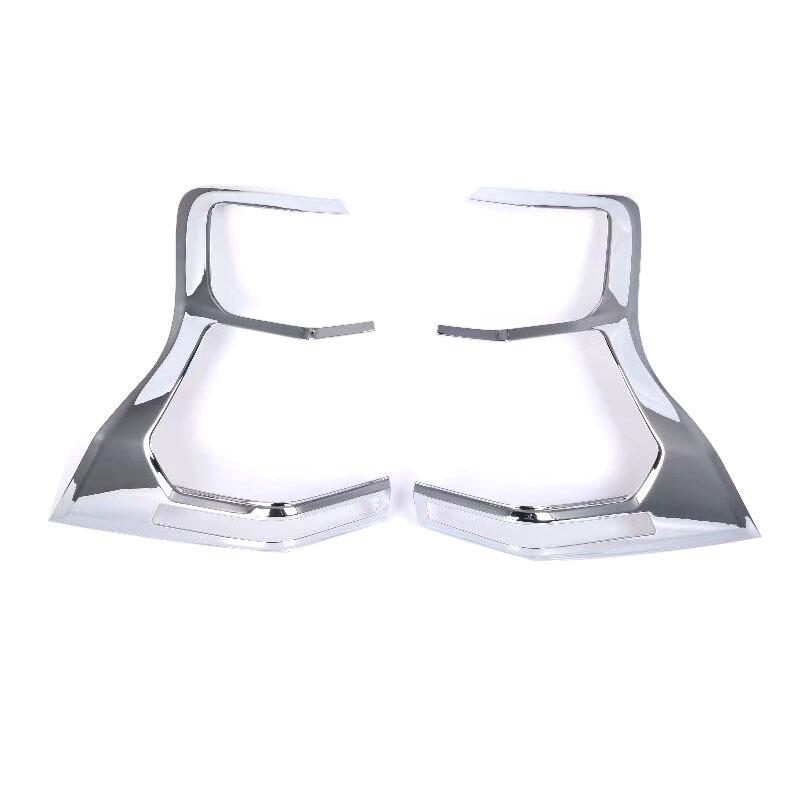 Fits 18 Toyota Prado Models: Rearview Mirror, Taillight Covers, Fog Light Eyebrow, and Spare Tire Trim.