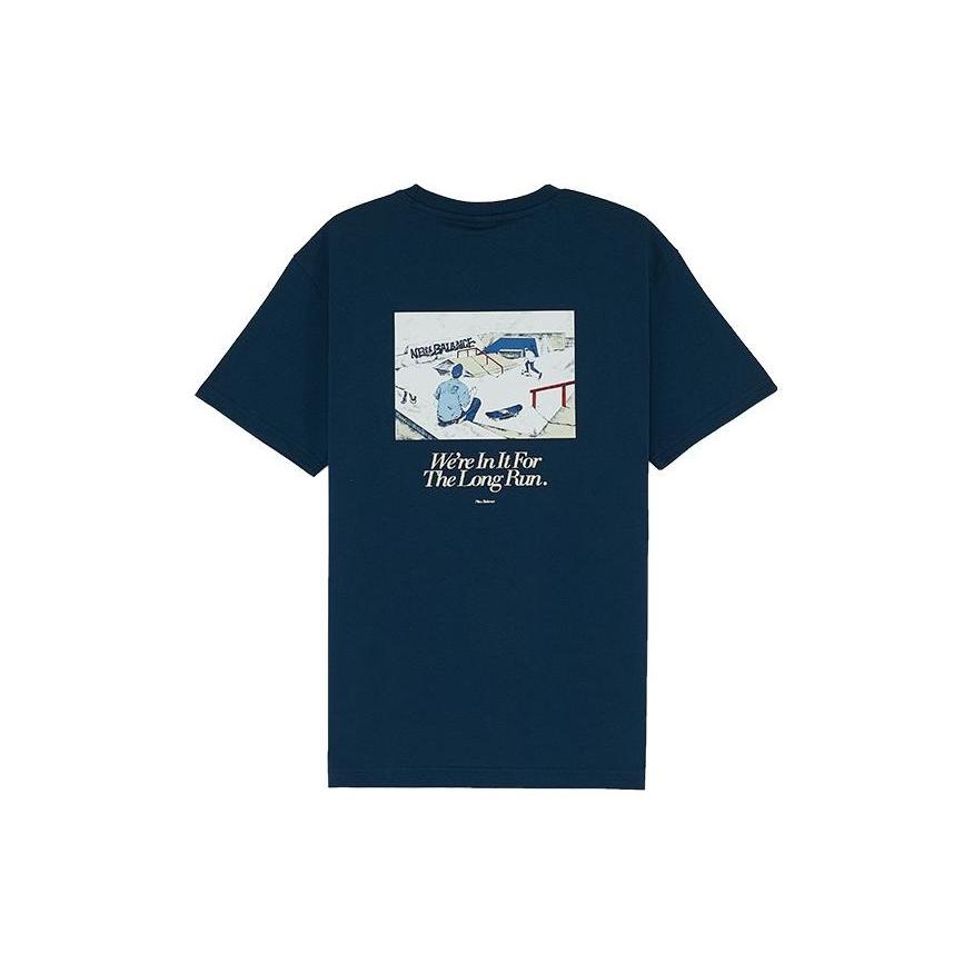 New Balance ANB SS22 T Shirt Men's Blue (Unisex) T-Shirts AMT22376 BGV