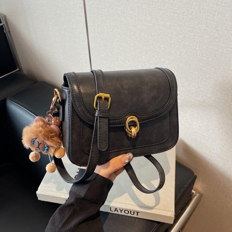 Torba na ramię Premium Texture Fashion damska na jesień i zimę, uniwersalna, codzienna, retro, mała, kwadratowa torba