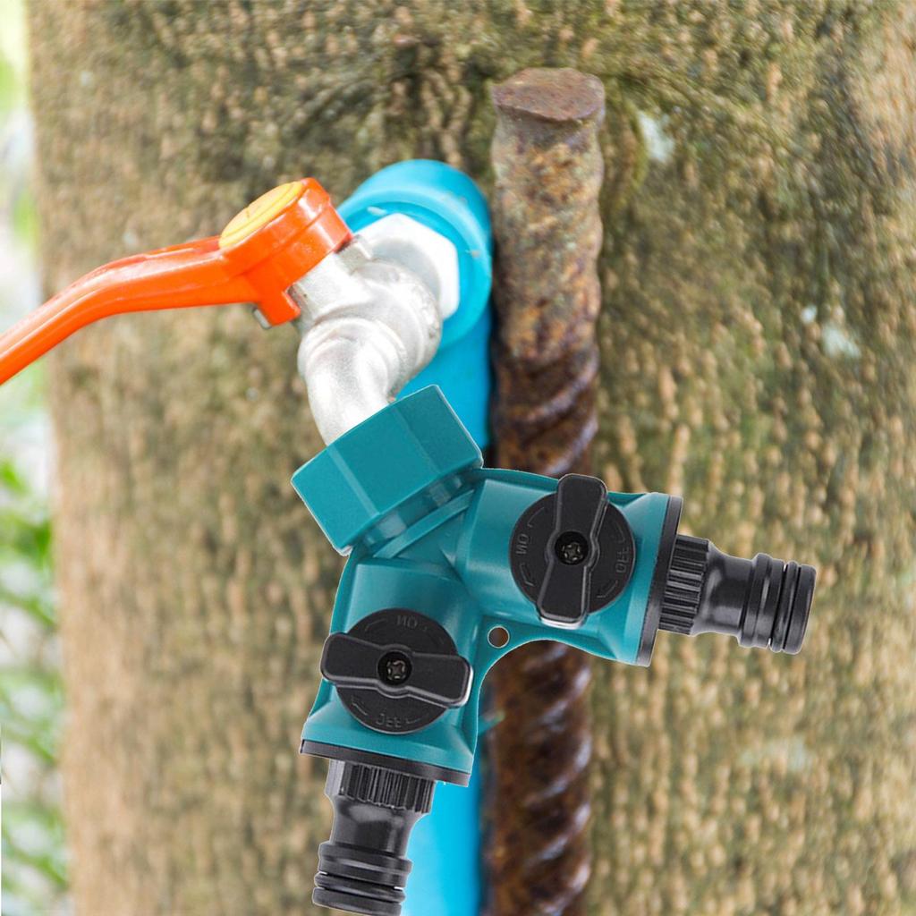 Garden Water Hose Adapter with Valve Quick On/Off Water Hose Connector Garden Hose Faucet Splitter for Agricultural Production