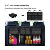 Car trunk storage bag SUV car seat back hanging bag Multi functional storage mesh bag Car interior storage items