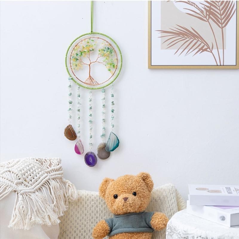 62KD Handmade Crystal Stones Hanging Ornament Quality Multicolored Stone