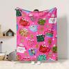 1Pc Vintage Christmas Blanket Soft And Comfortable Casual Warm Camping Travel Christmas Halloween Gift M91733