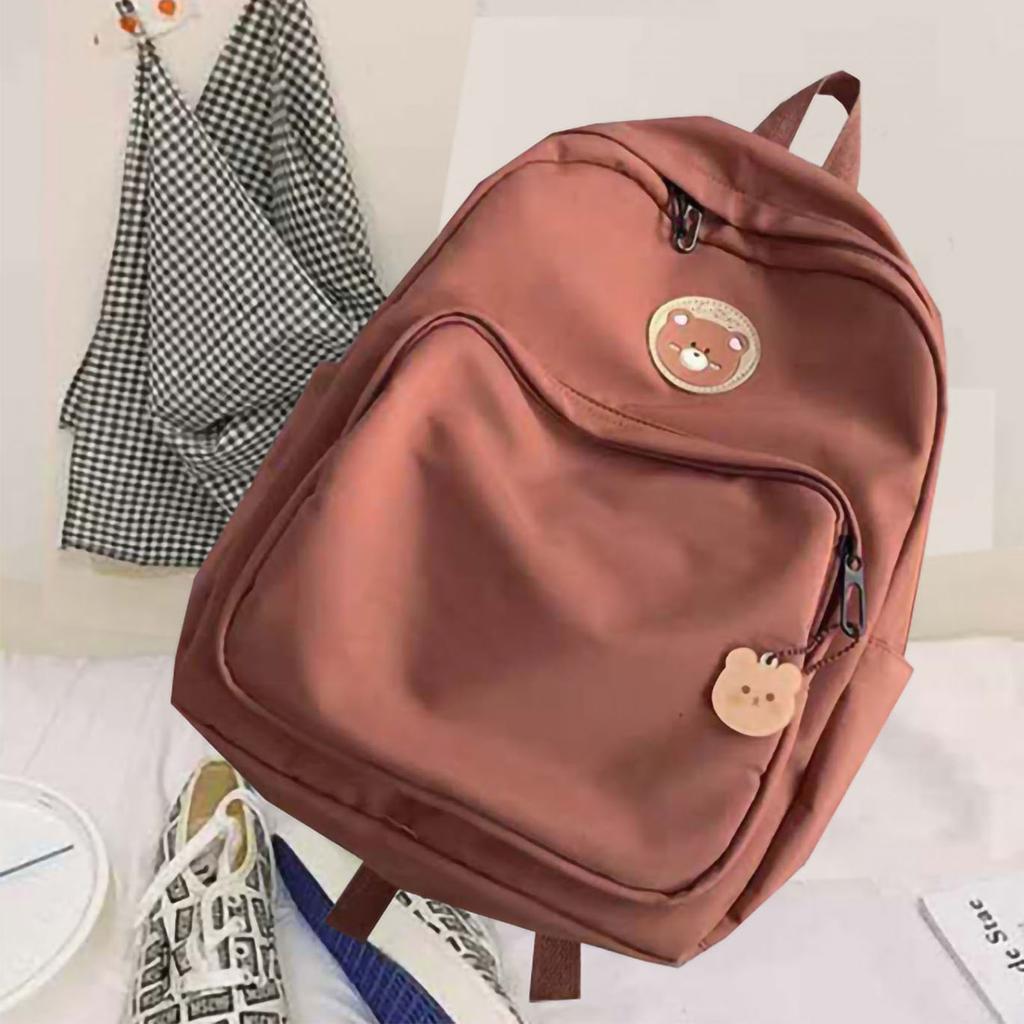 Backpack Large Capacity Portable Wide Shoulder Straps Student Schoolbag Backpack for Girls for School Travel Outdoor