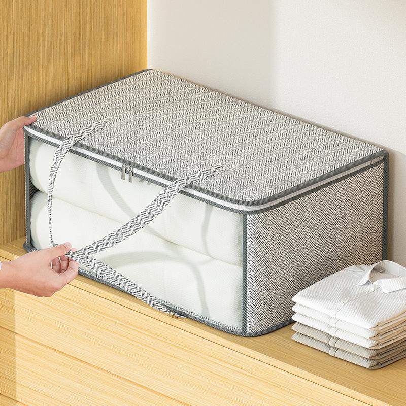 Folding Large Capacity Non-woven Storage Bag Clothing Quilt Pillow Children's Toy Storage Organizer Portable Storage Bag