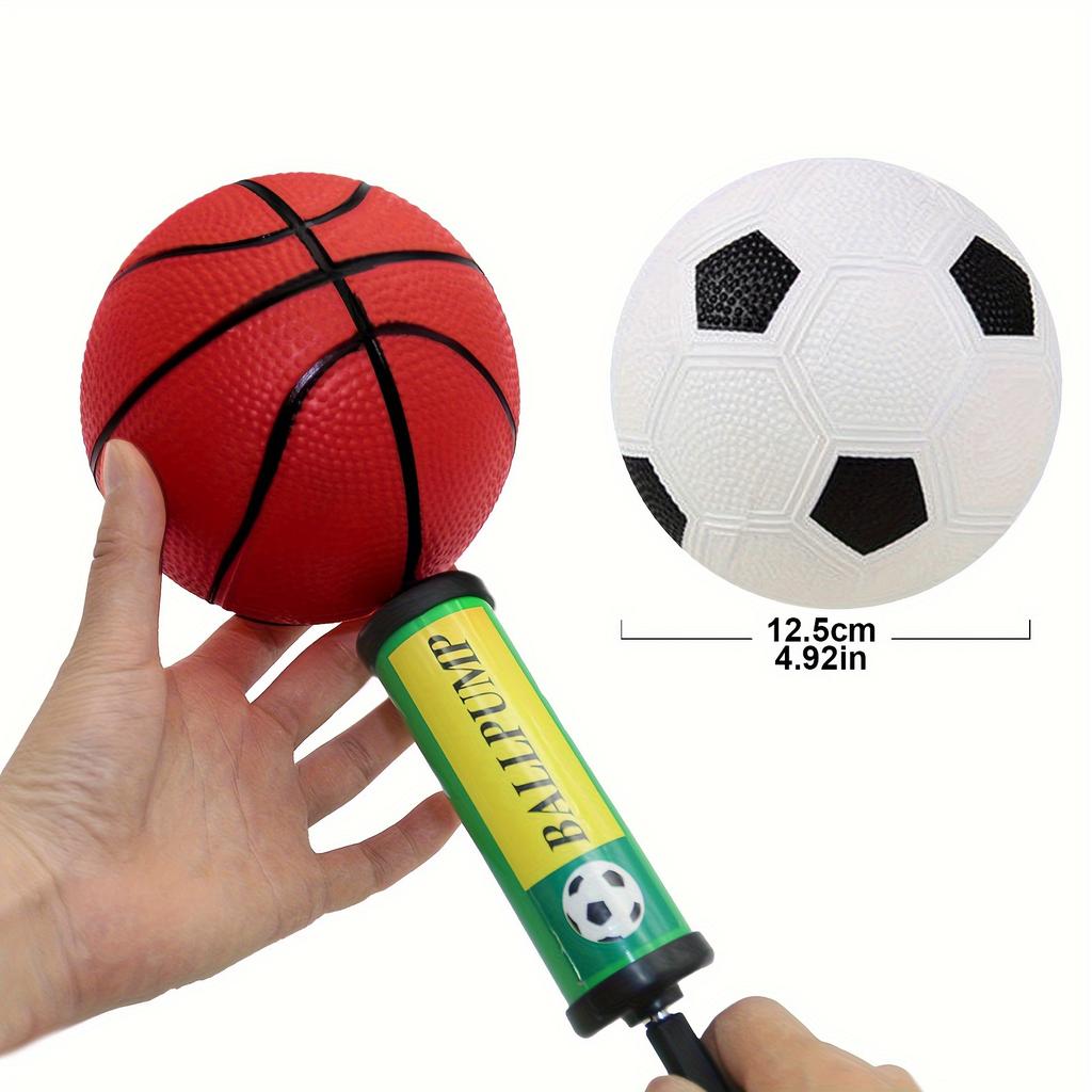 Mini 5" Inflatable Basketball Football Rugby Toy Small Patting Ball Outdoor Sports Throwing Games Christmas Birthday Gift JXB
