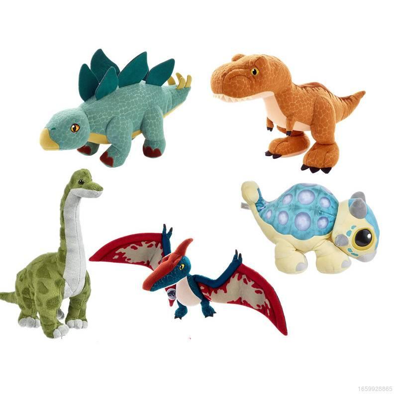 Cute And Soft Jurassic Dinosaur Plush Toys Available In Five Different Species!