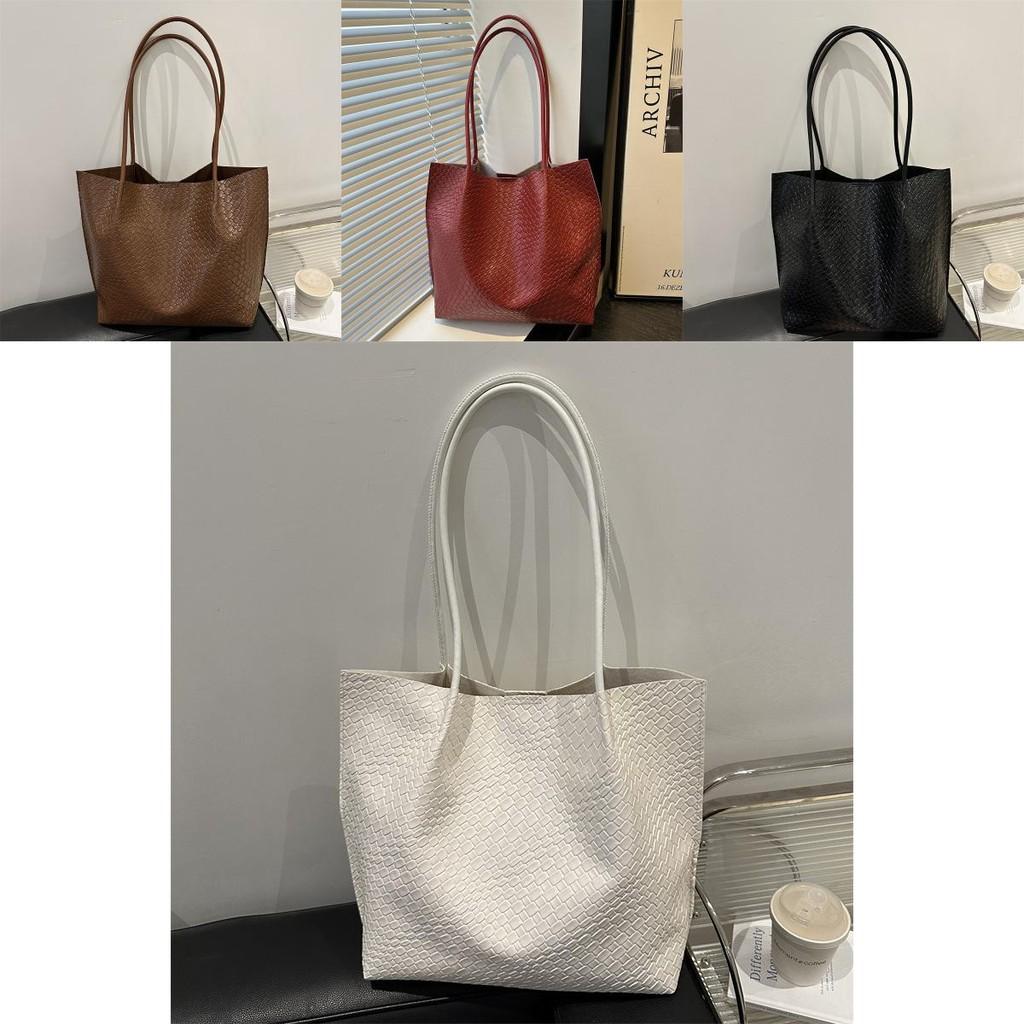 Woven Tote Classic Bags For Women With Comfortable Shoulder Straps For Daily Style