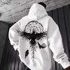 Totem Animal Eagle Print Hoodies Men Women Outdoor Street Fitness Run Loose Casual Fashion Long-sleeve Sweatshirt Autumn Winter