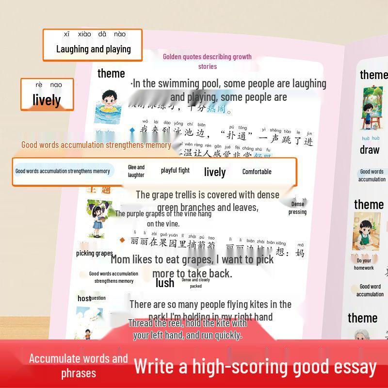 Comprehensive Chinese Language Guide for Primary Students: Vocabulary, Classification, and Composition Inspiration
