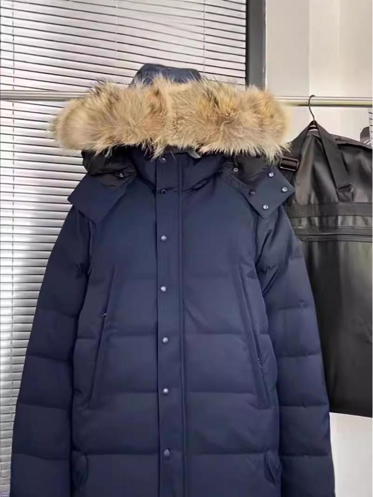 Men's Parka with Wolf Fur Collar - 29 Styles of Canadian Wyndhaw Goose Down Jacket