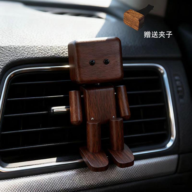 Shake Legs Wooden Car Air Outlet Can Place Aromatherapy Ornaments Shake Legs