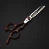 6.0 Inch Snow Sandalwood Handle Nepson Hair Scissors Haircut Flat Scissors Bangs Scissors Thin Scissors Vg10
