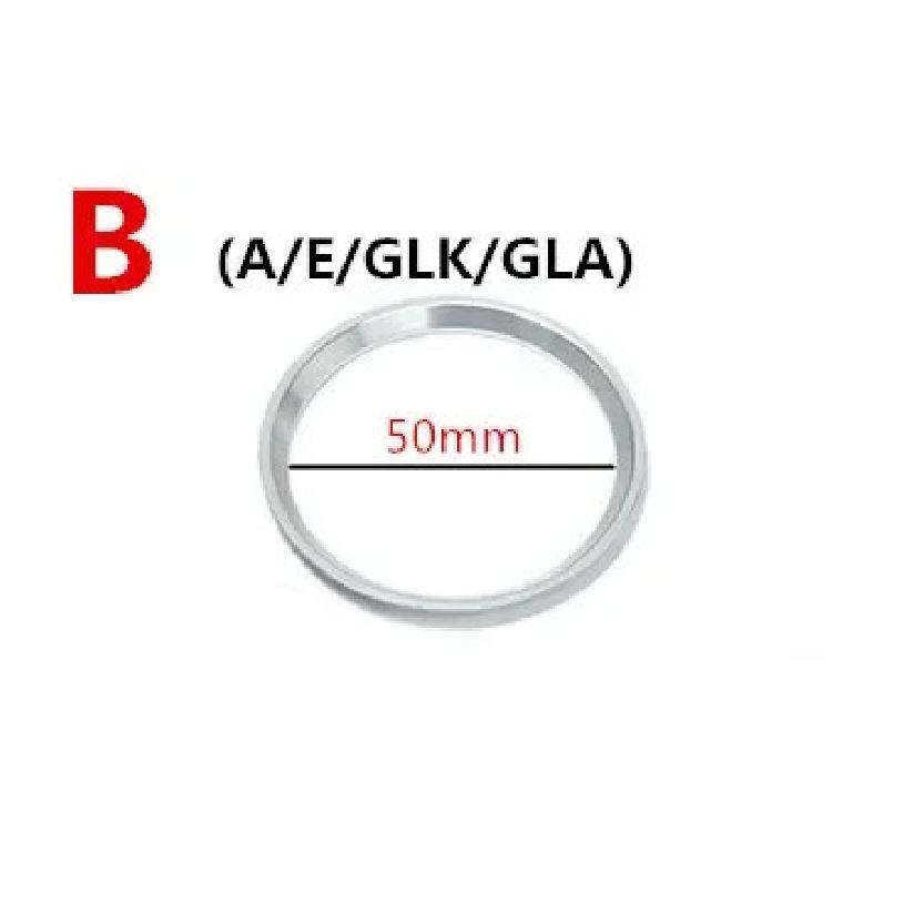 Aluminium Alloy Car Steering Wheel Emblem Circle Decoration Sticker For Mercedes Benz A E Class CLA GLA GLE Interior Accessories