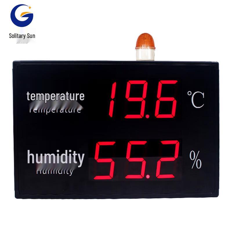 GuYang LED Digital Temperature & Humidity Monitor with Alarm