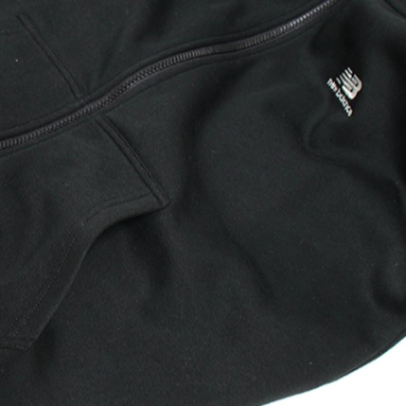 New Balance Basic Fleece Hooded Zip Up Jacket Black