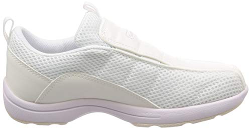 Moonstar Women's Omoiyari 506 Work Nurse Shoes, Sneaker-Style Nurse Shoes, White, Size 23.5 cm, 2E