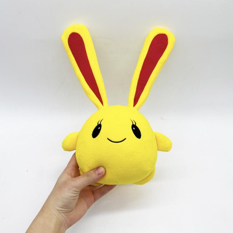 Plush Cute Yellow RabbitChick Plushie Cartoon Halloween Decor Stuffed Doll Toy Kids Girls Christmas Gift