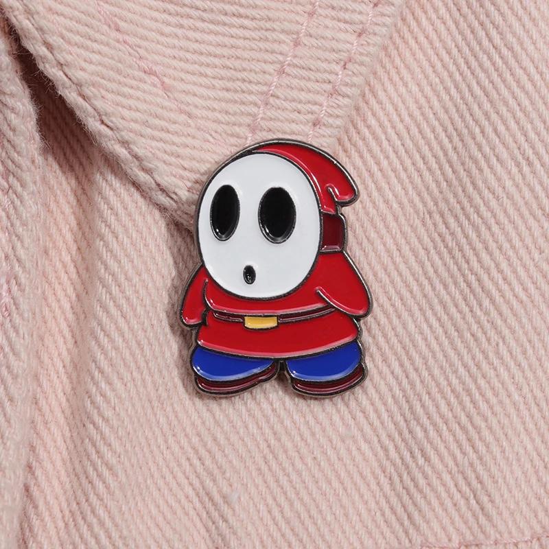 New Fashion Brooch Shy Ghost Badge Cartoon Game Character Pin Fan Accessories Gift Hot Sale Wholesale