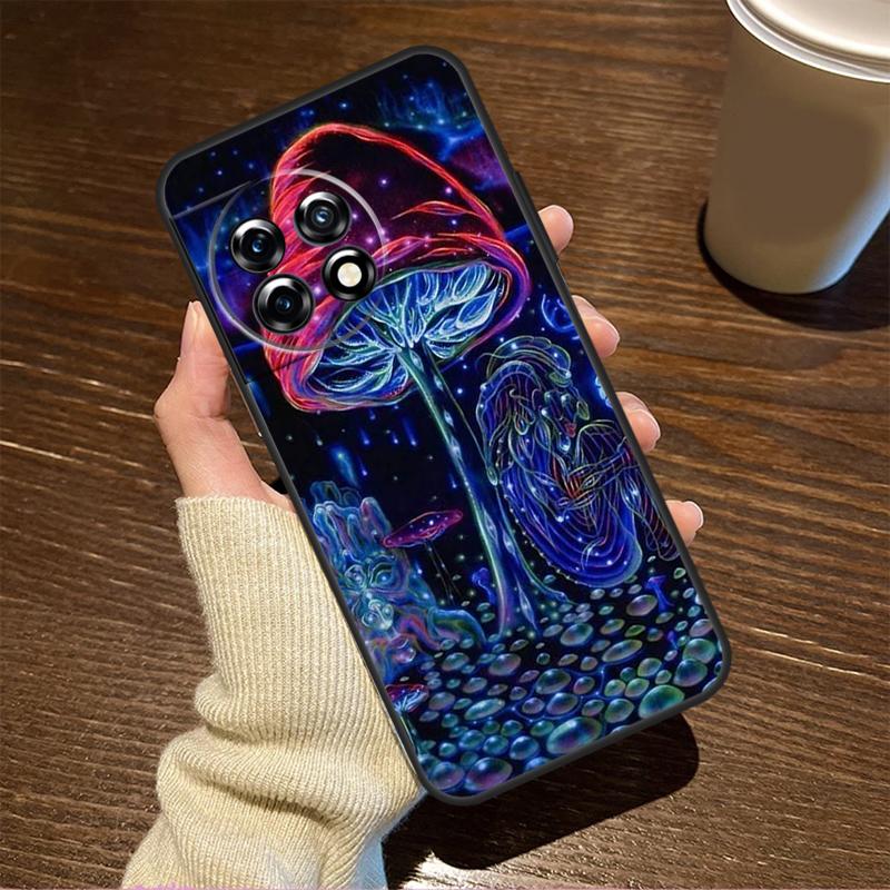 Weird Trippy Mushroom Case For OnePlus 11 8 9 10 Pro 8T 9RT 10R 10T OnePlus Nord 3 CE 2 Lite 2T N10 N20 N30 Cover