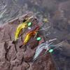 5Pcs/lot Soft Shrimp Artificial Bait with Swivels & Glow Beads Noctilucence Sabiki Rigs Fishing Lure for Freshwater & Saltwater 260319