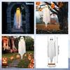 5ft Halloween Glowing White Ghost Hanging Ghost Decor With Large Hanging Swing Halloween Decoration With String Lights Party Pro