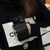 Down Jacket Style Phone Case IPhone 6 To 15 Series PU Leather Protective Cover With Wrist Strap