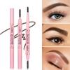5 Color Eyebrow Pencil Double Head Automatic Rotating Waterproof Natural Makeup Long Lasting Eyebrow Pen with Brow Brushes