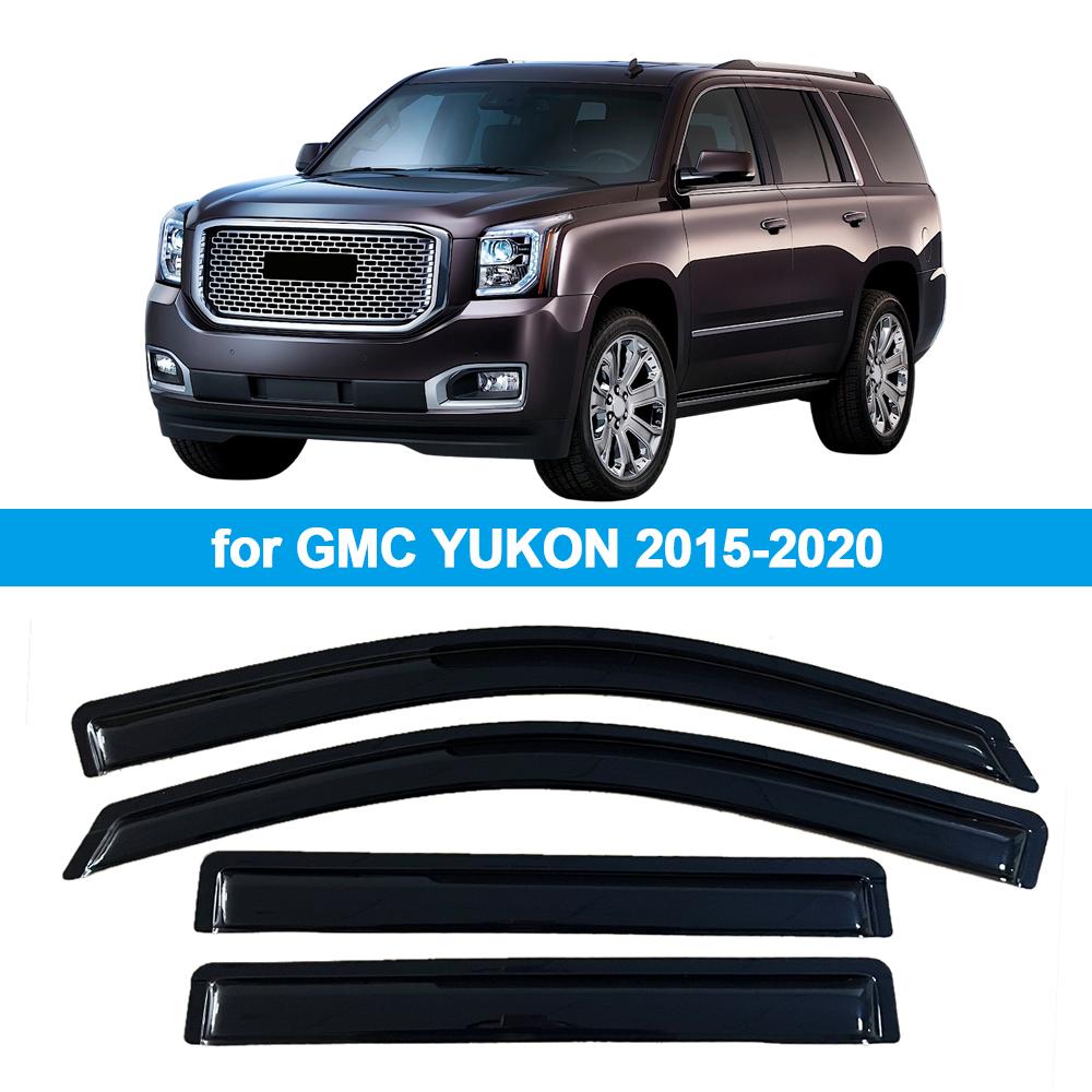 Window Visor for GMC YUKON 2015 2016 2017 2018 2019 2020 Wind Deflectors Rain Guards Door Visor Vent Shades Ventvisor for YUKON 2015-2020