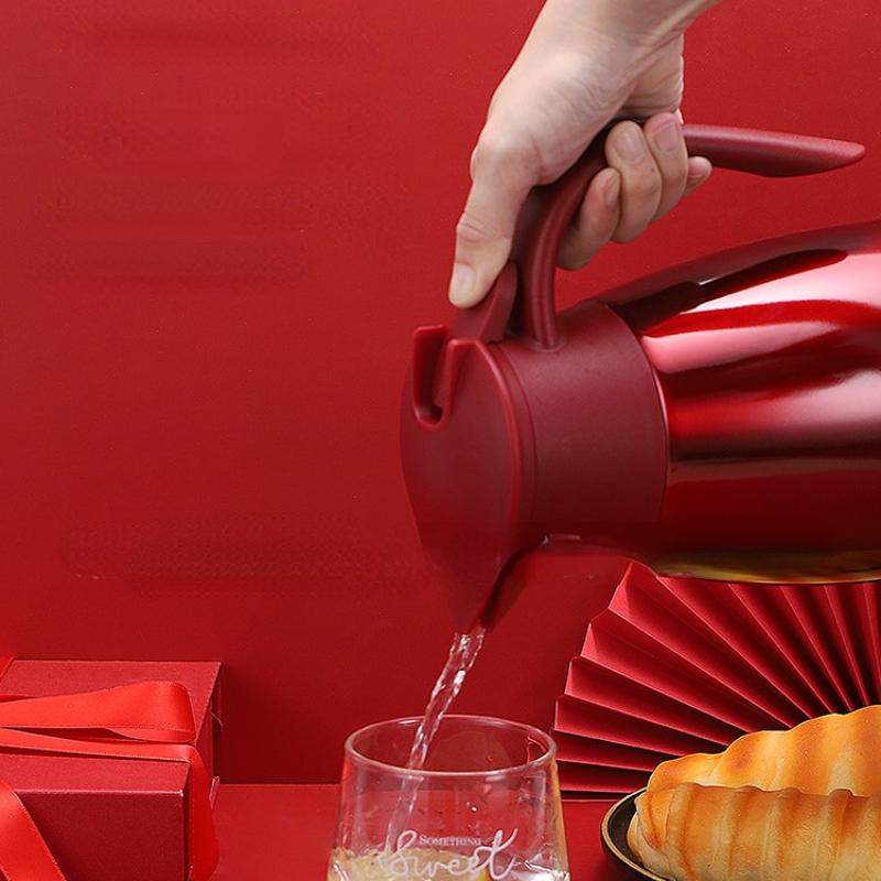 Thermos Kettle 2000ml Vacuum Flasks Portable Stainless Steel Thermos Kettle Water Bottle Office Thermal Insulation Kettle