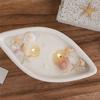 AEE4-Candle Vessel Silicone Mold Oval Bowl Candle Boat Jar Molds Rope Pattern Epoxy Resin Storage Tray Plaster Mould