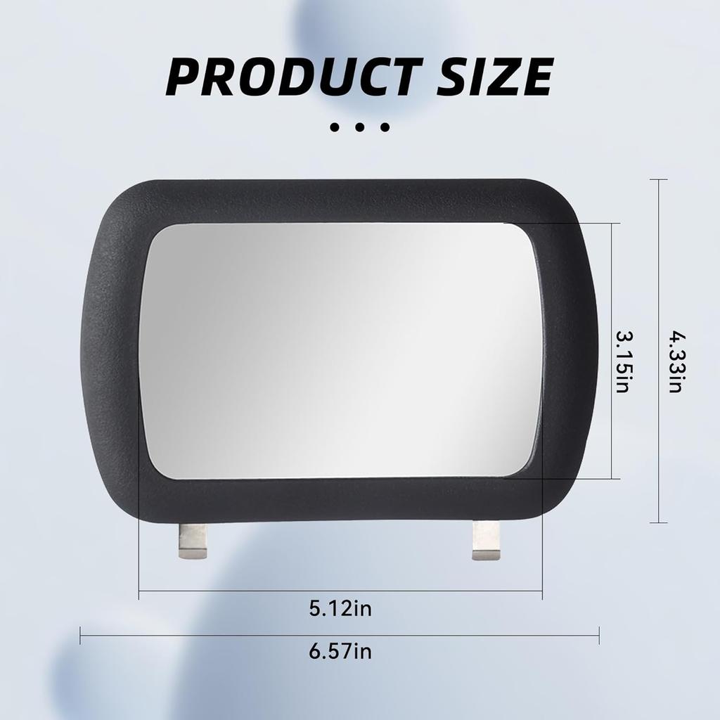 Car Sun Visor Vanity Mirror, Clip-On Automotive Makeup Sun-Shading, Vehicle Sun Visor Cosmetic Vanity Mirror For Women Girls, Universal Interior Car