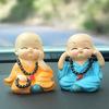 TreegoArt Wearing a Mala Buddha Cute Baby Monk Statues for Home Decor Idol Showpiece - Pack of 4