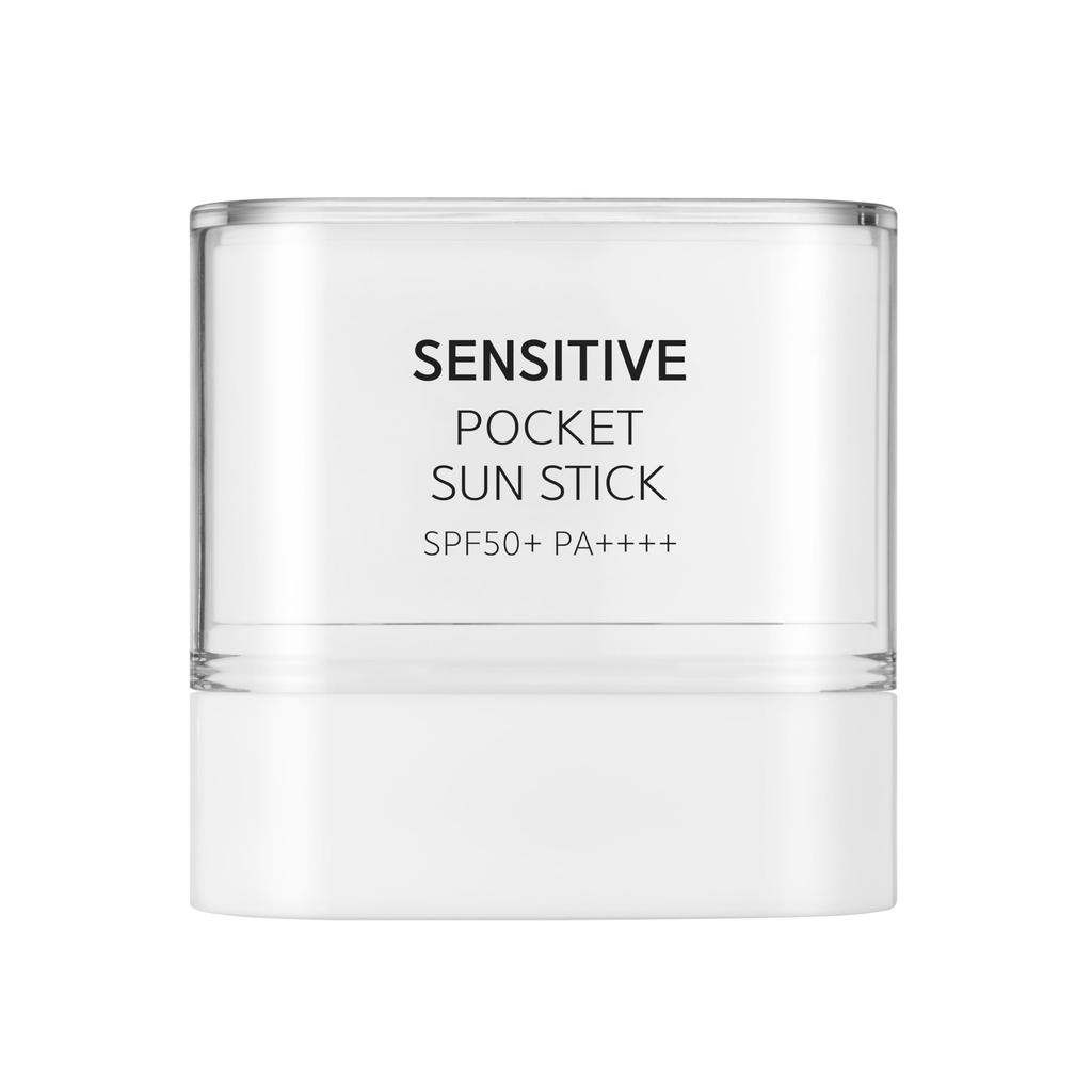 x Sensitive Pocket Sun Stick UV Sunscreen SENSITIVE POCKET SUN STICK UV Care Cut Sun Black Aloe Vera Extract Violet Flower Extract Madecassic Acid