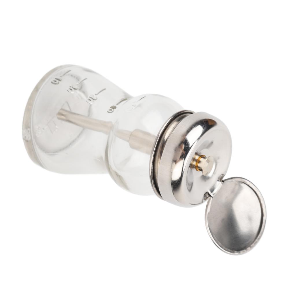 60ml Nail Polish Remover Pump Empty Dispenser Glass Bottle Copper Core Design Portable Makeup Remover Pump Dispensers