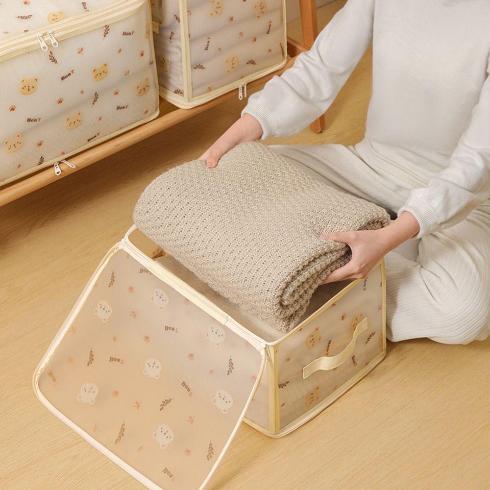 Foldable Clothes Storage Box Waterproof Closet Storage Organizer  Bedroom