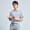 Lilang Men's Striped Short Sleeve Business Casual Shirt