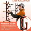 High Strength Fishing Rod Wall Mount Holder Vertical Rod Organizers Systems Multifunctional Fishing Rod Storage Rack
