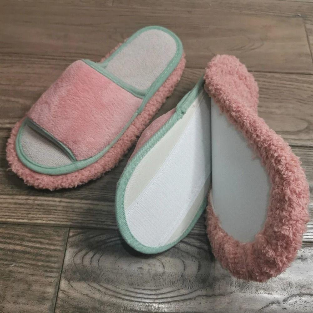 Detachable Microfibre Mop Slippers Washable Tile Cleaning Slippers Lazy Slippers Wood Floor