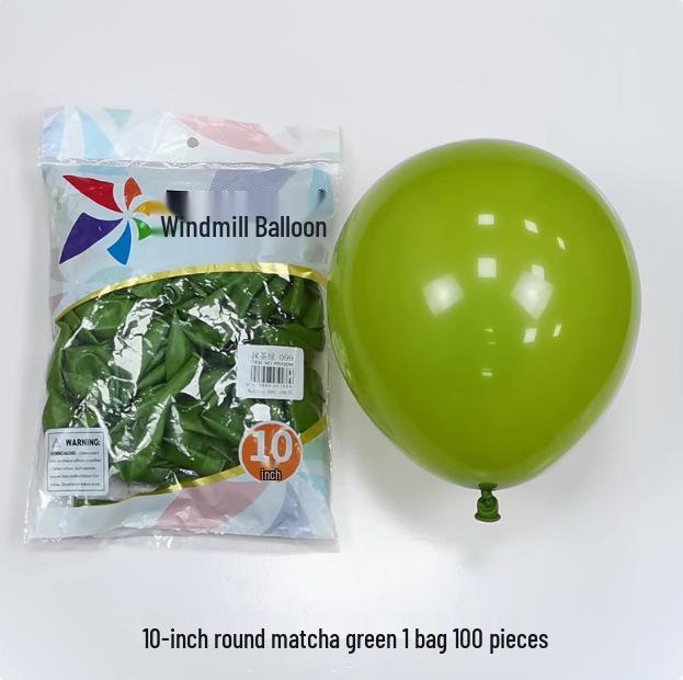 Windmill Pattern 10" Round Latex Balloons - Pack of 100 for Weddings & Birthdays