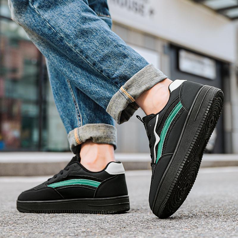 Men 's Casual Four Seasons Fashion Skateboarding  Students Comfortable Sneakers Boys Trending Soft Sole Breathable Shoes