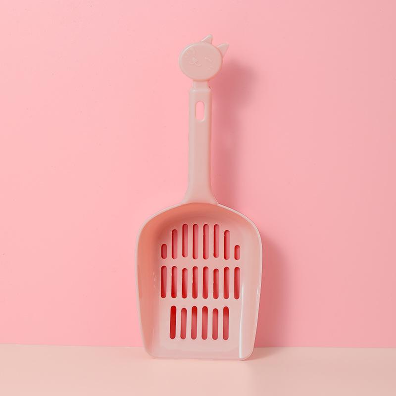Cat Litter Shovel Plastic Mesh Thickened Shit Shoveling Artifact Strong and Non-deforming Multi-color Optional Pet Cleaning Products