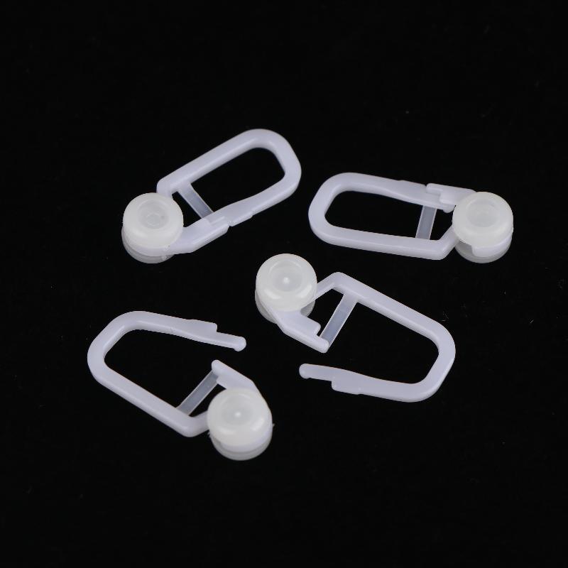 50Pcs Curtain Hanging Ring Track Hooks Universal Bed Window Shades Roller Hangers Blind Sliding Curtain Hooks Accessories