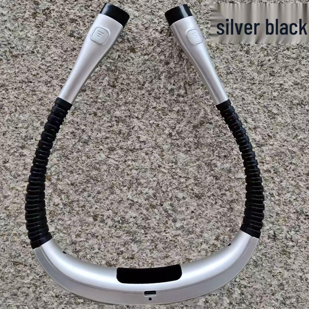 LED Neck-Hanging Reading Lamp with Eye Protection, Three-Speed, Dual-Color, Double-Head Lighting