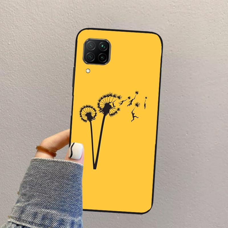 Dandelion For Huawei Nova Y70 Y90 Y60 Y73 Y72 Y61 Y91 12s 12i 11i 8i 9 10 SE P40 Lite P60 P30 Pro Case