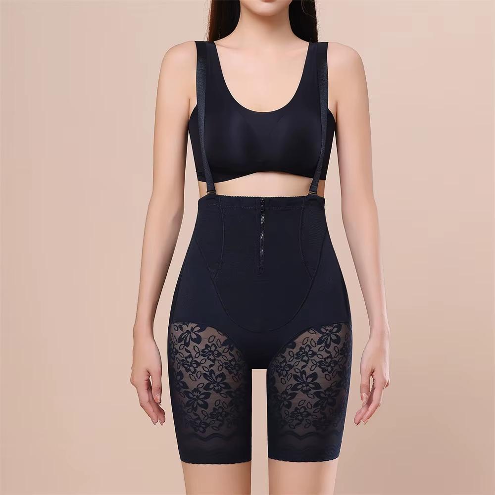 Women Shaping Panties Sexy Lace Body Double Tummy Control Underwear Corset Shapewear Waist Trainer Panties Shaper With Zipper