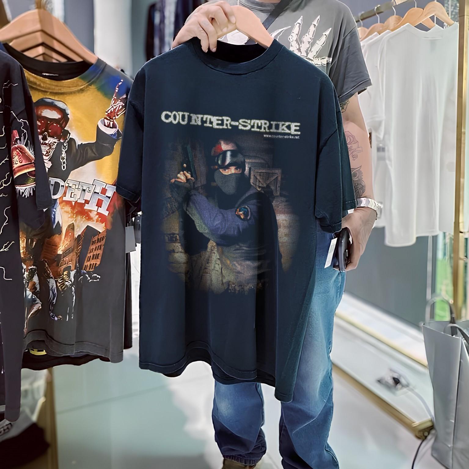 1999 Counterstrike 1 6 Promo T-Shirt Black XXL 4XL