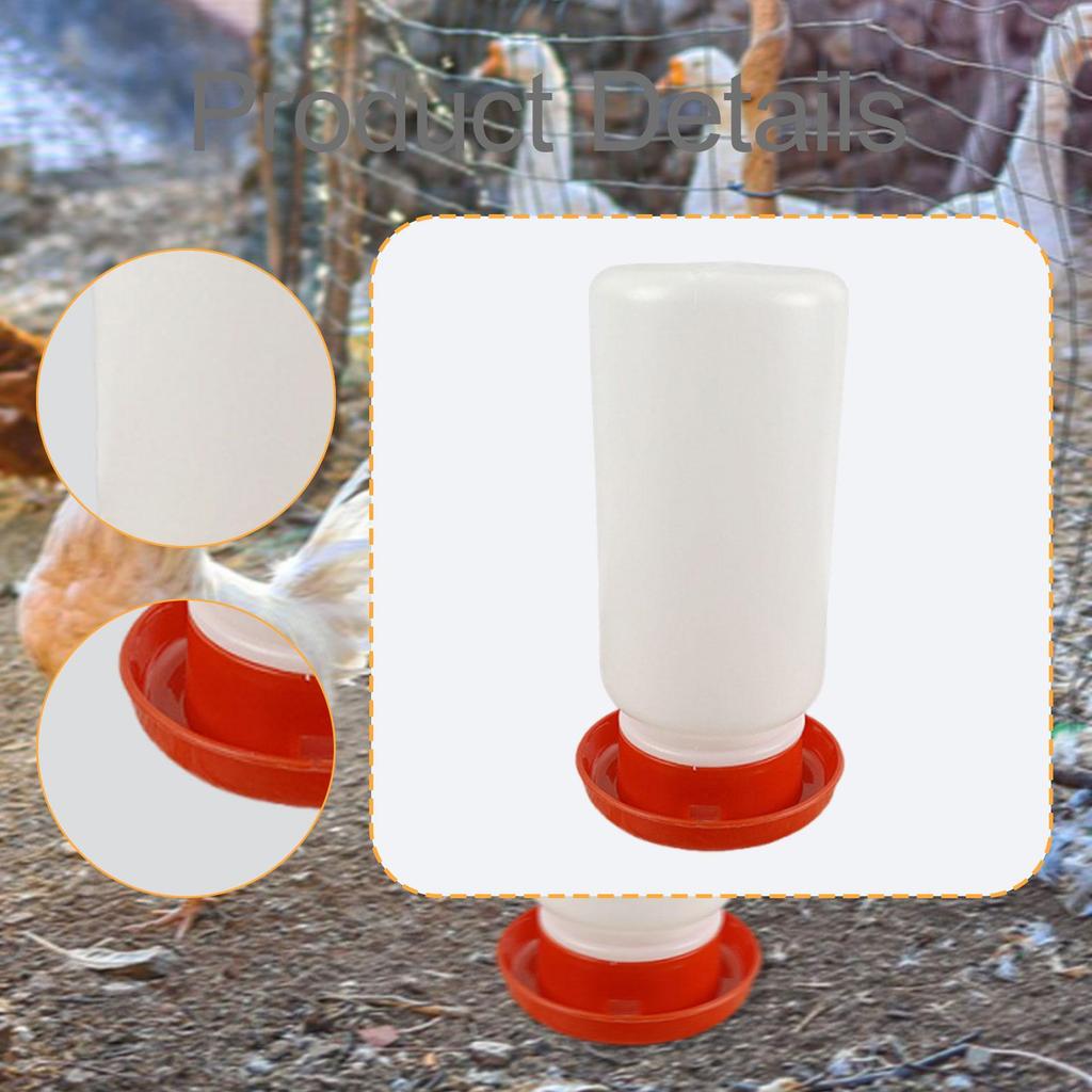 Plastic Poultry Feeder Drinker Detachable Easy Fill Waterer Farm Animal Feeding Tools for Chickens Quails Backyard