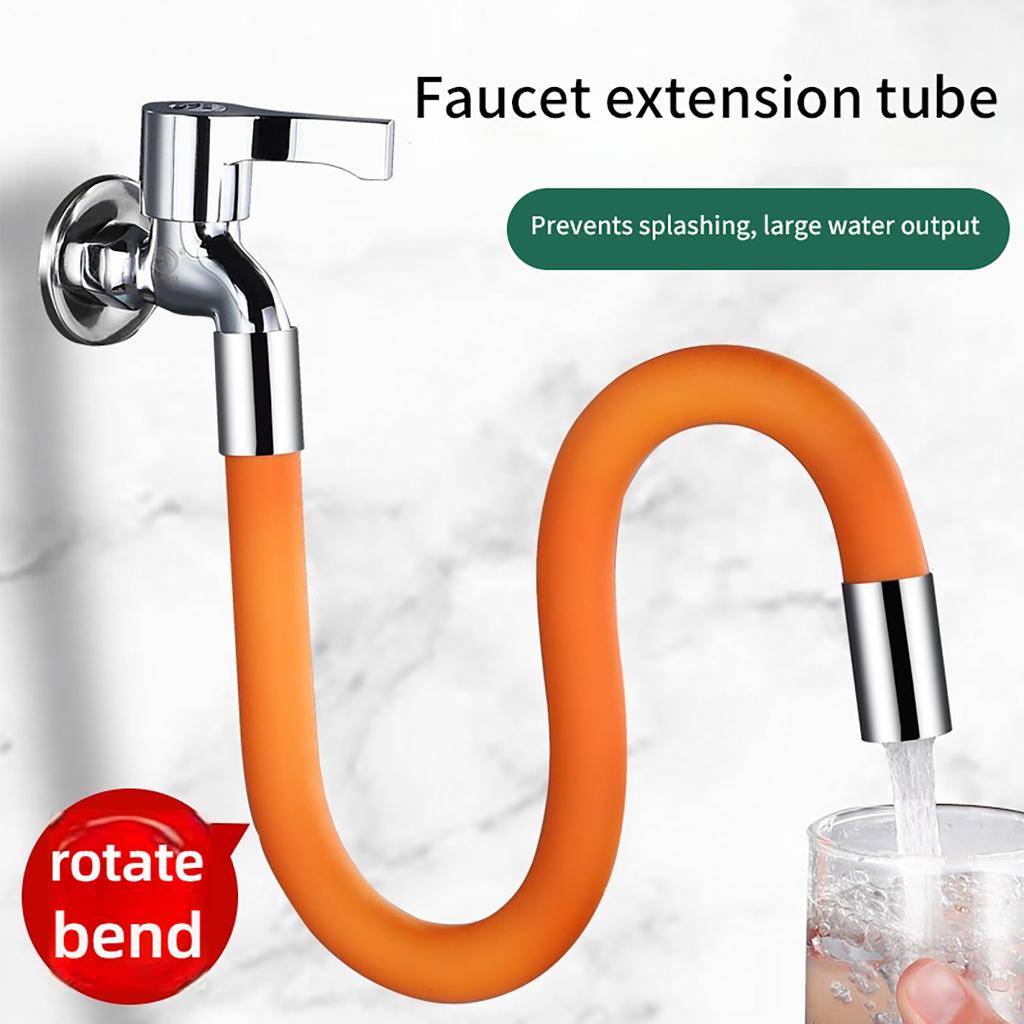 Universal Stainless Steel Faucet Extender with 720° Rotation - Anti-Splash Bendable Tap Extension 20/30/50cm