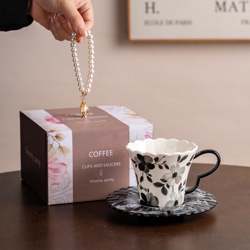 Yi Ceng Ceramic Coffee Mug and Saucer Set